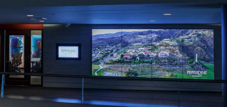 Pepperdine, Video Wall, Digital Signage, Toshiba, Oklahoma Copier Solutions