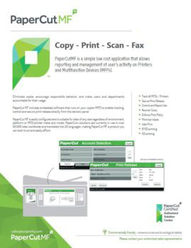 Papercut, Mf, Ecoprintq, Oklahoma Copier Solutions