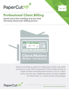 Papercut, Mf, Professional Client Billing, Oklahoma Copier Solutions